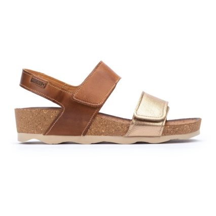 Women's Pikolinos MAHON Sandals Brown / Gold | NZ I12Q953